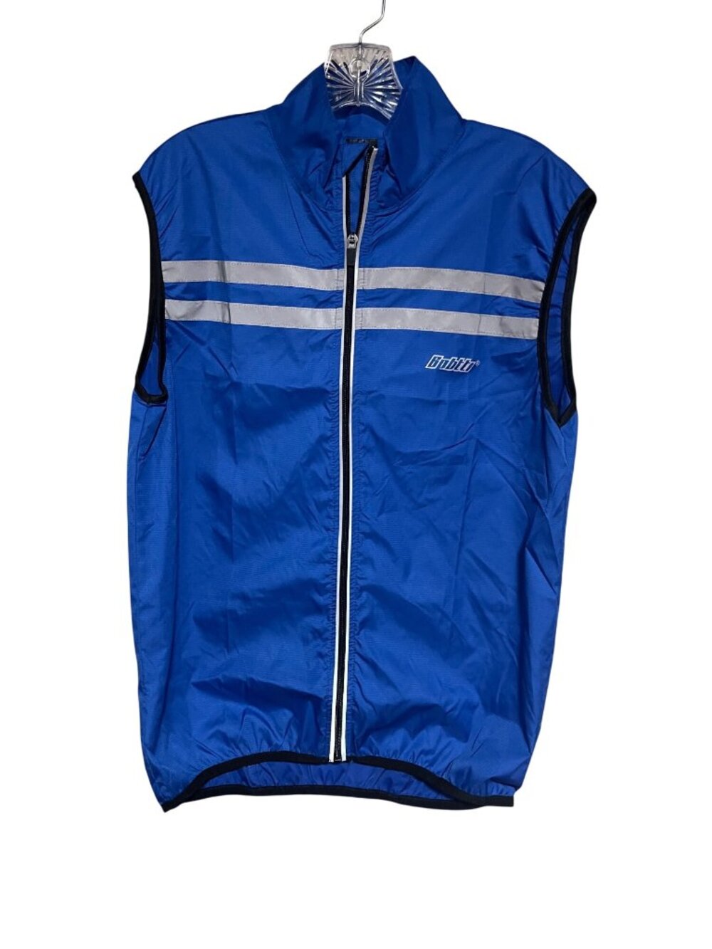 Bpbtti Cycling Vest Mens XS Blue Reflective Hi-Viz Gilet Windproof MTB Running